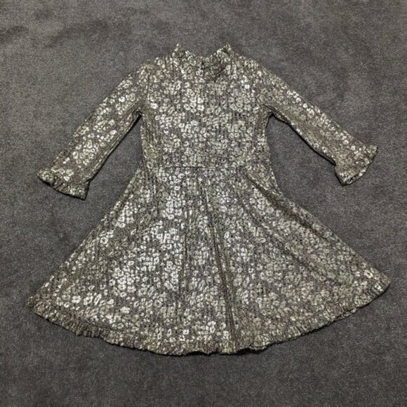 art class Other - Art Class Metallic Gold Dress Girls Size 7 8 Cheetah Print